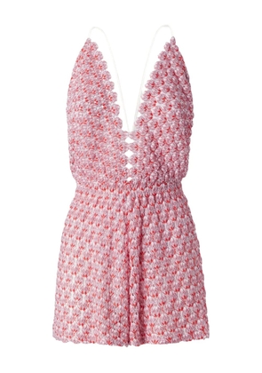 Missoni lace playsuit - Red