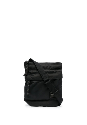 Porter-Yoshida & Co. logo-patch messenger bag - Black