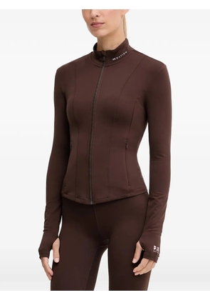P.E Nation long-sleeve zip sweatshirt - Brown