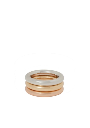 Roxanne Assoulin tubular metal ring set - Gold