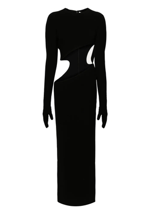 Mônot Gisele cut-out gown - Black