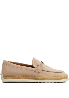 Tod's suede-leather loafers - Neutrals