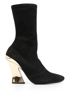 Givenchy 100mm sculptured boots - Black