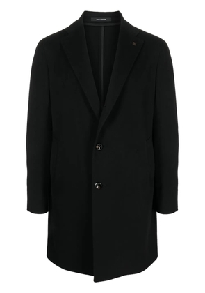 Tagliatore notched-lapels single-breasted coat - Black