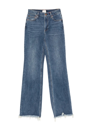 alice + olivia Delancey frayed bootcut jeans - Blue