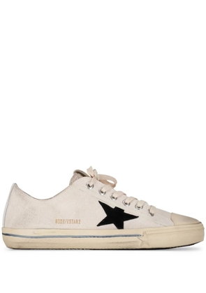 Golden Goose V-Star distressed sneakers - White