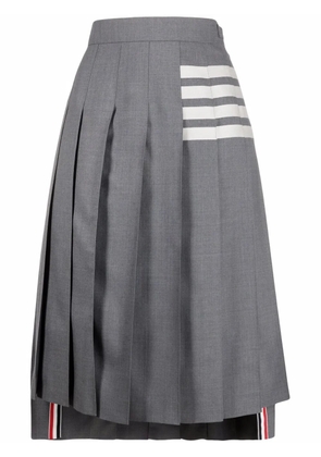 Thom Browne pleated kilt skirt - Grey