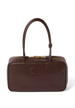 Miu Miu Beau leather tote bag - Brown