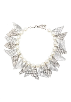 Rosantica Frizz embellished necklace - Silver