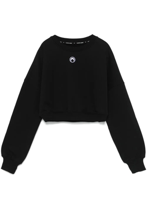 Marine Serre Moon-logo sweatshirt - Black