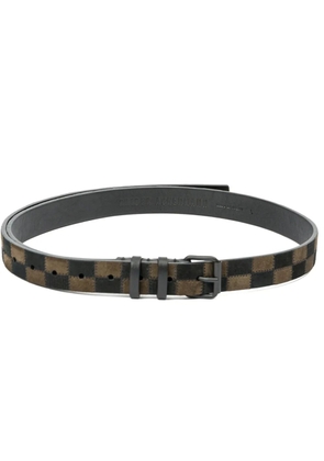 Haider Ackermann checkboard belt - Black