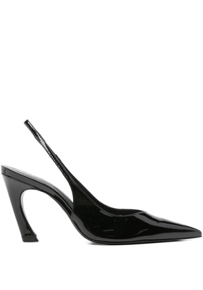 Schutz 90mm pointed-toe slingback pumps - Black