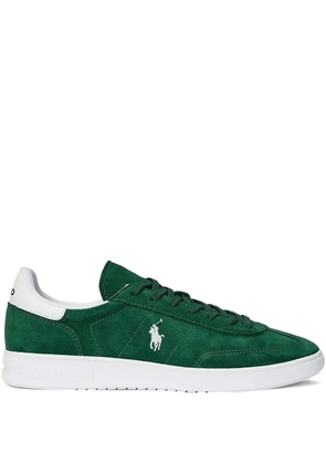 Polo Ralph Lauren logo-embroidered suede sneakers - Green