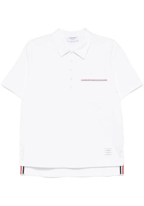 Thom Browne RWB-trim jersey polo shirt - White