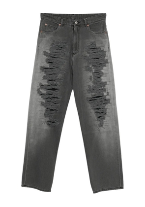 MM6 Maison Margiela distressed-frayed jeans - Grey