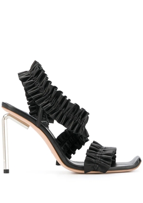 Off-White Allan ruffle sandals - Black