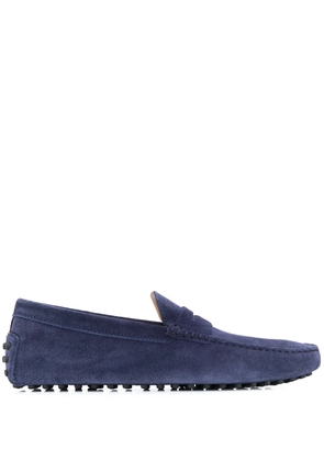 Tod's City Gommino Driving textured loafers - Blue