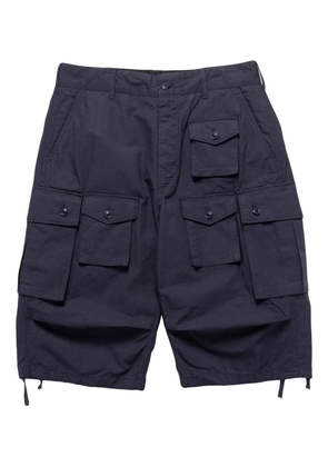 Engineered Garments multi-pocket cargo shorts - Blue