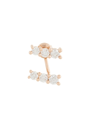 ALINKA 18kt rose gold LARA diamond right earring