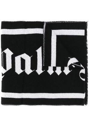 Palm Angels logo scarf - Black