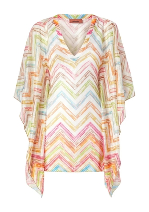 Missoni printed mini dress - White