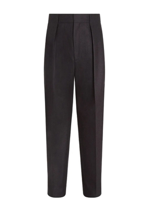 Zegna pleated wool trousers - Brown