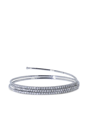 Mattia Cielo 18K white gold Rugiada diamond bracelet - Silver