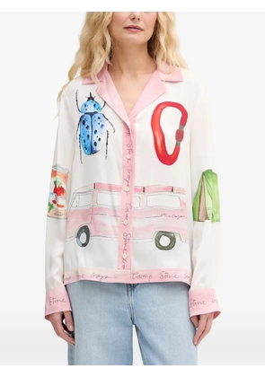 Stine Goya graphic-print shirt - White