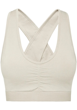 Plein Sport seamless wide-straps sports bra - Neutrals
