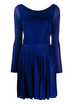 Christian Dior Pre-Owned 2000s pleated dress - Blue