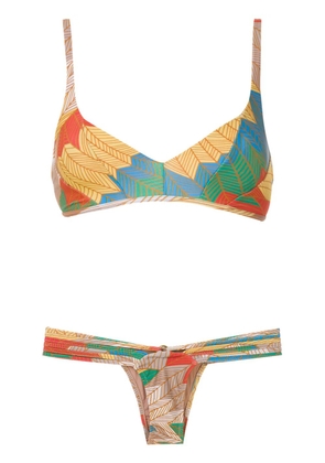 Amir Slama Cocar Francês bikini set - Multicolour