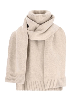 LVIR roll-neck scarf - Neutrals