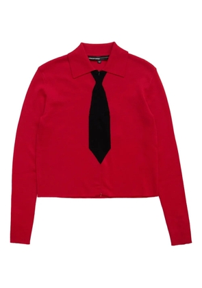 Spencer Badu tie polo shirt - Red