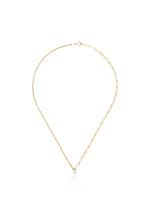 Yvonne Léon 18kt yellow gold pear diamond necklace