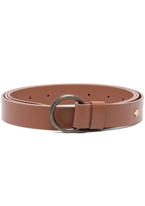 Lorena Antoniazzi star-embellished leather belt - Brown