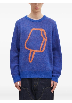 ICECREAM ice cream motif sweater - Blue