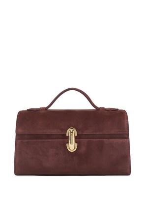Savette Symmetry suede tote bag - Brown