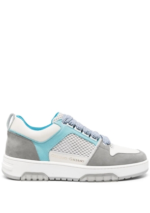 Giuliano Galiano Vyper logo-print leather sneakers - Grey