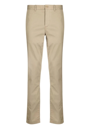 Lacoste logo-patch slim-fit trousers - Brown