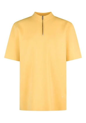 Tod's zip-up polo top - Yellow