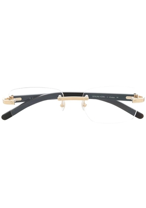 Cartier Eyewear rimless square-frame glasses - White