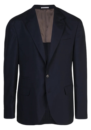 Brunello Cucinelli V-neck suit jacket - Blue