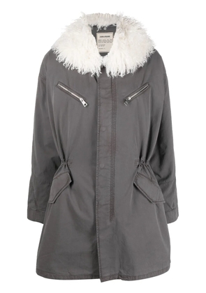Zadig&Voltaire Kidea zip-up parka coat - Grey