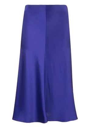 Stella McCartney high-waisted satin-finish skirt - Purple