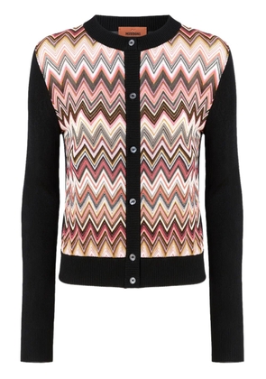 Missoni chevron-insert cardigan - Black