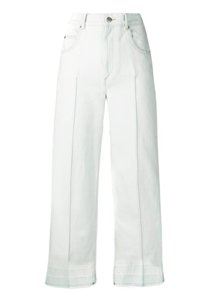 MARANT ÉTOILE high-waisted cropped jeans - Blue