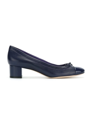 Sarah Chofakian Amour bow-embellished pumps - Blue