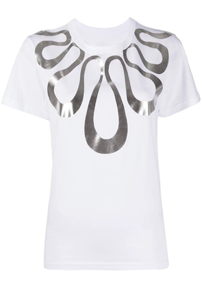 10 CORSO COMO metallic graphic-print T-shirt - White