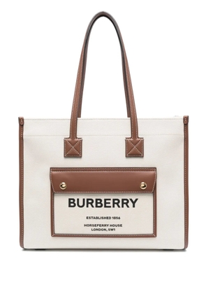 Burberry small Freya tote bag - Neutrals