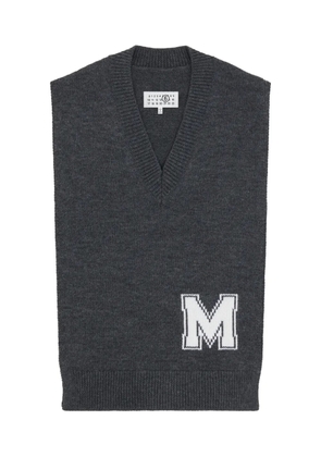 MM6 Maison Margiela initial scarf - Grey